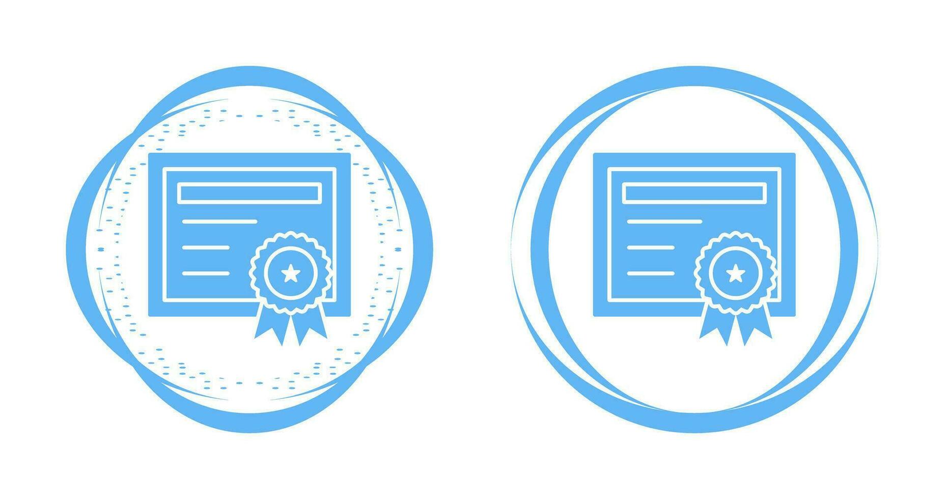 certificaat vector pictogram