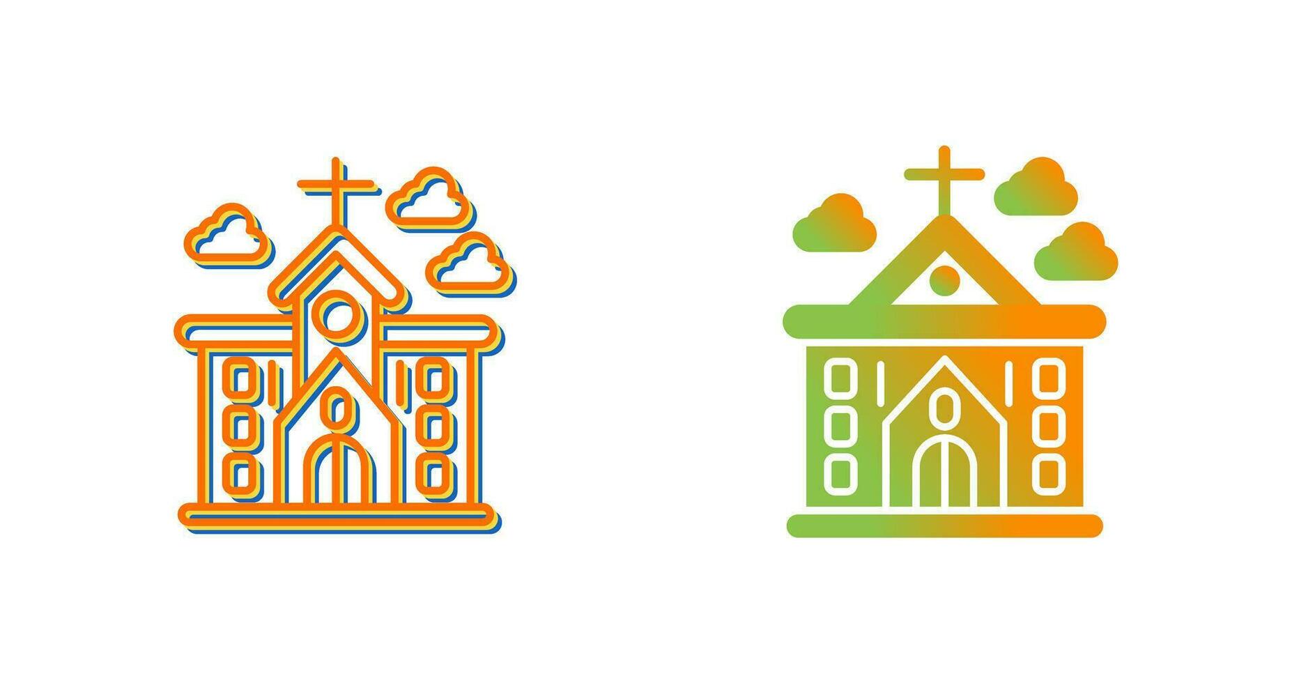 kerk vector pictogram