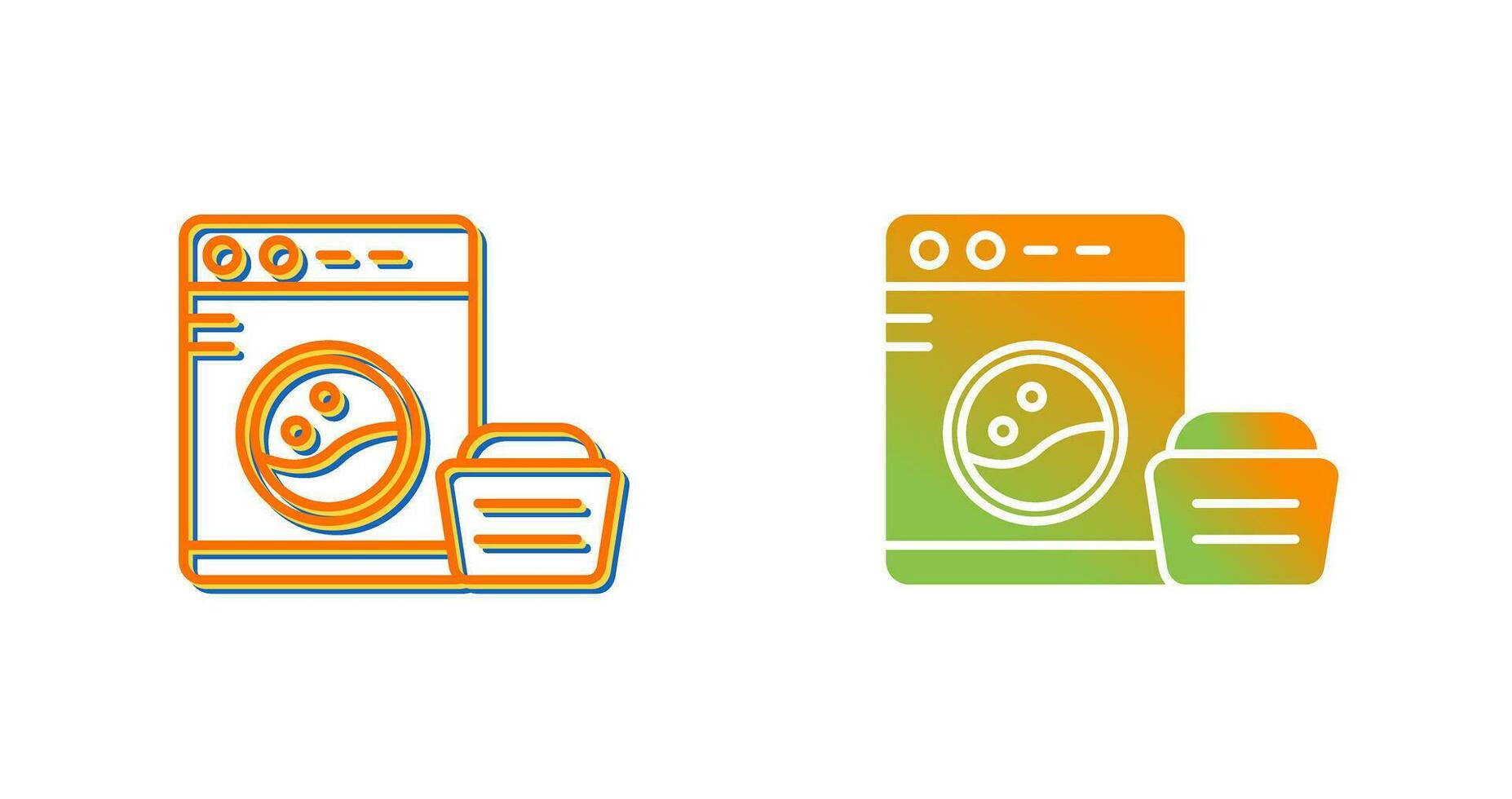 wasmachine vector pictogram