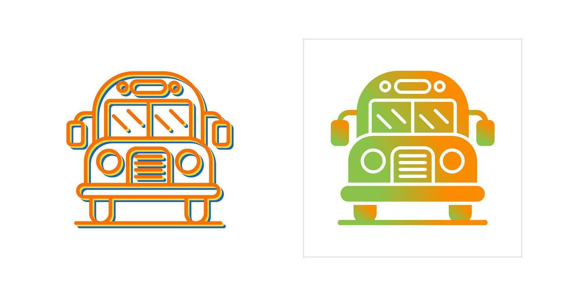 schoolbus vector pictogram