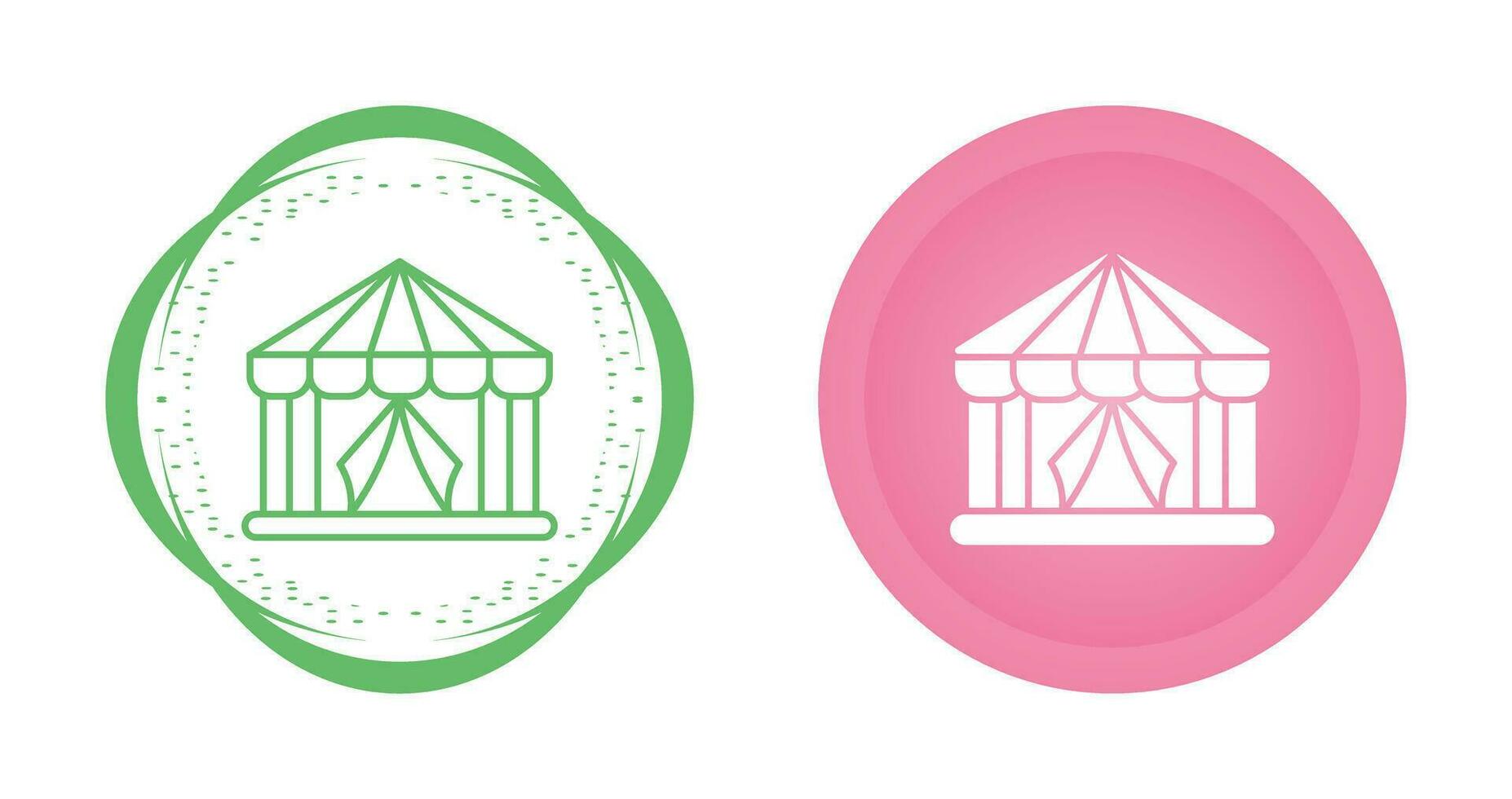 circus tent vector icoon