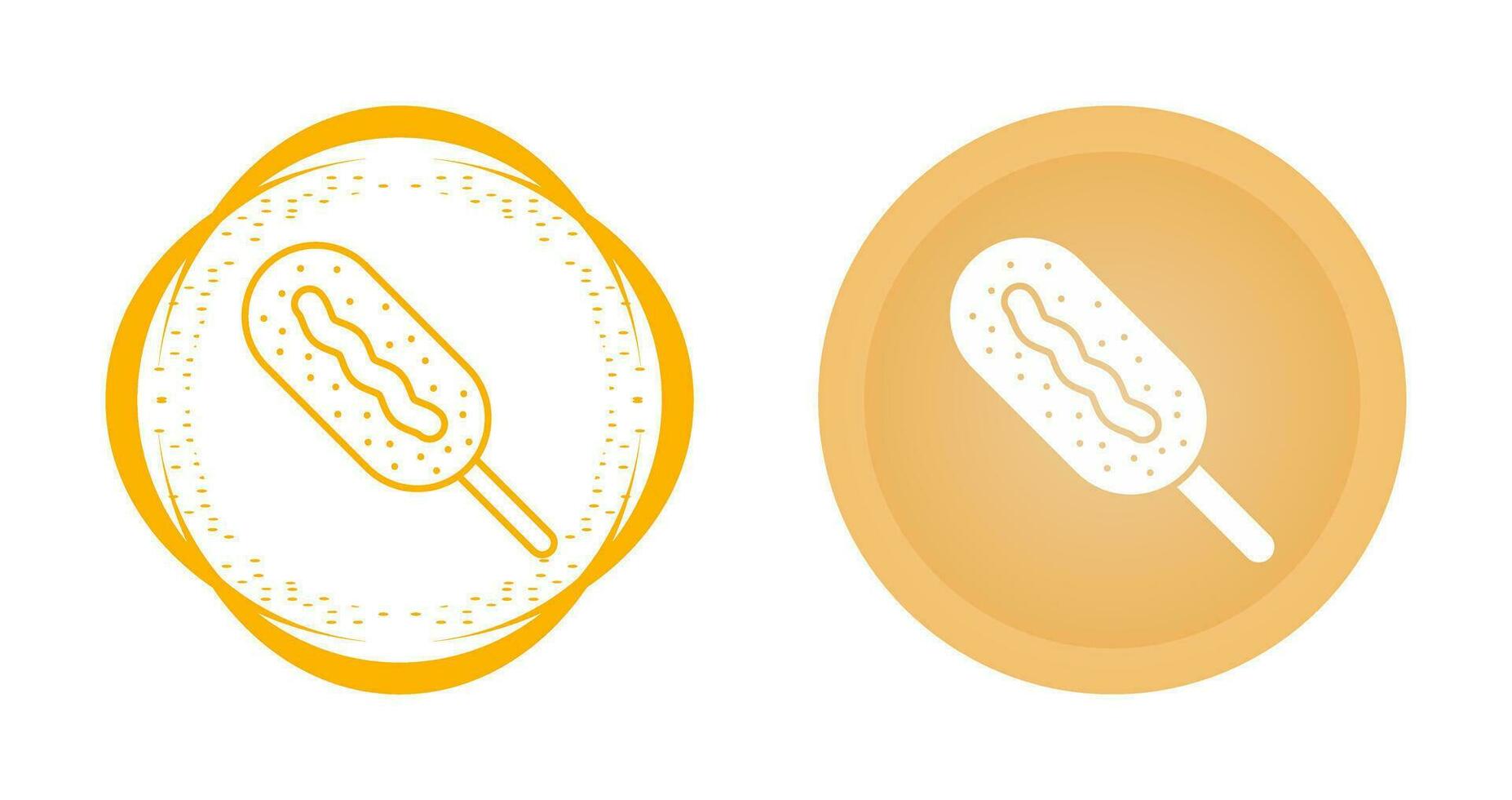 Corn dog vector icoon