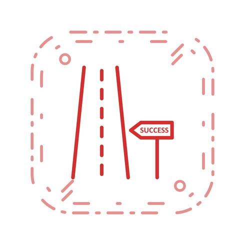 Weg naar succes Vector pictogram