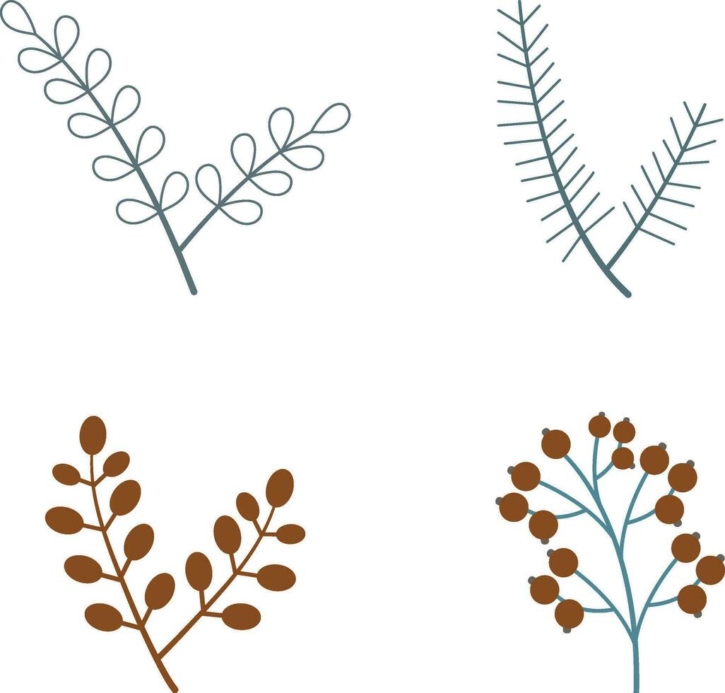 botanisch vlak illustratie. vector element reeks