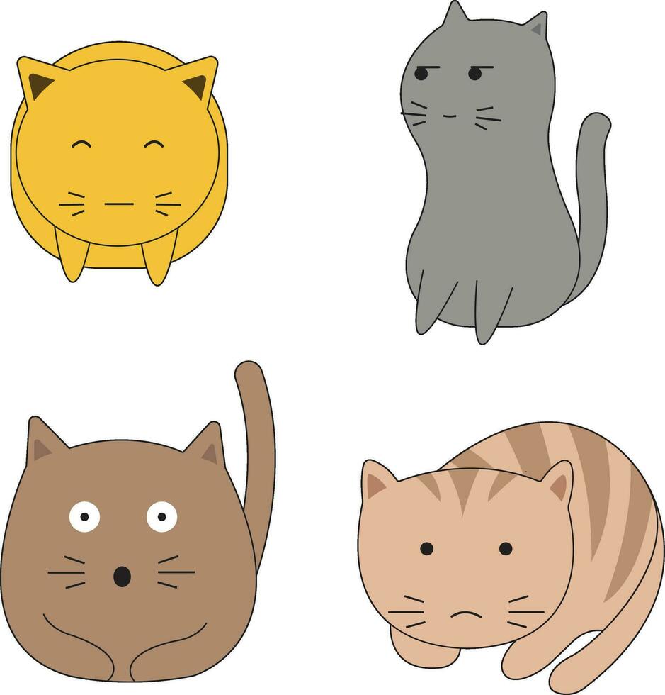 Internationale kat dag met gemakkelijk ontwerp. vector illustratie