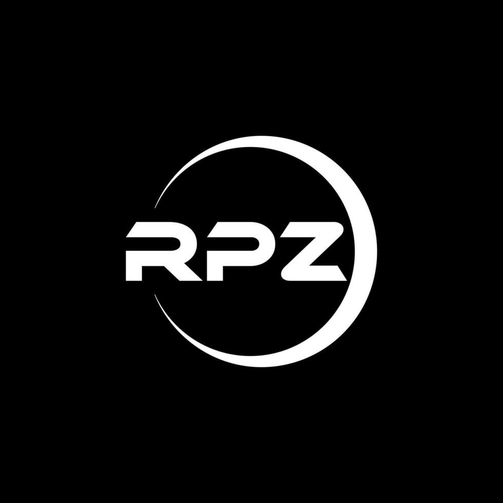 rpz brief logo ontwerp, inspiratie voor een uniek identiteit. modern elegantie en creatief ontwerp. watermerk uw succes met de opvallend deze logo. vector