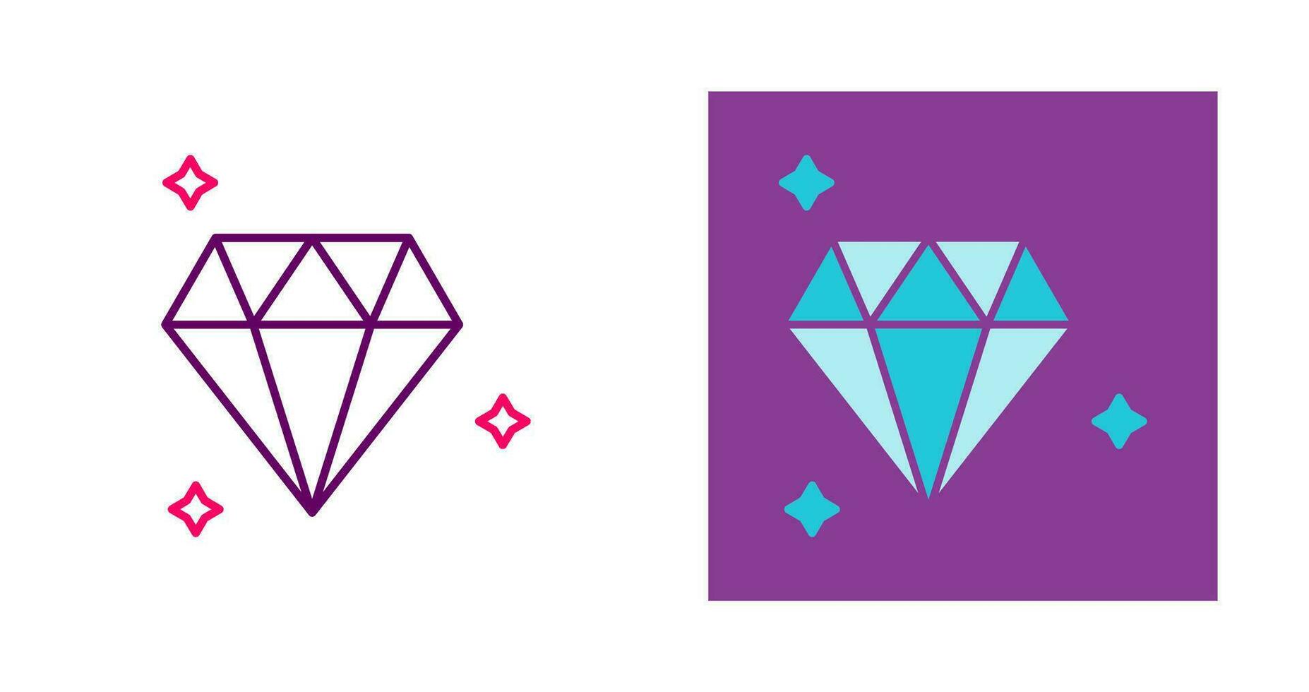 diamant vector pictogram