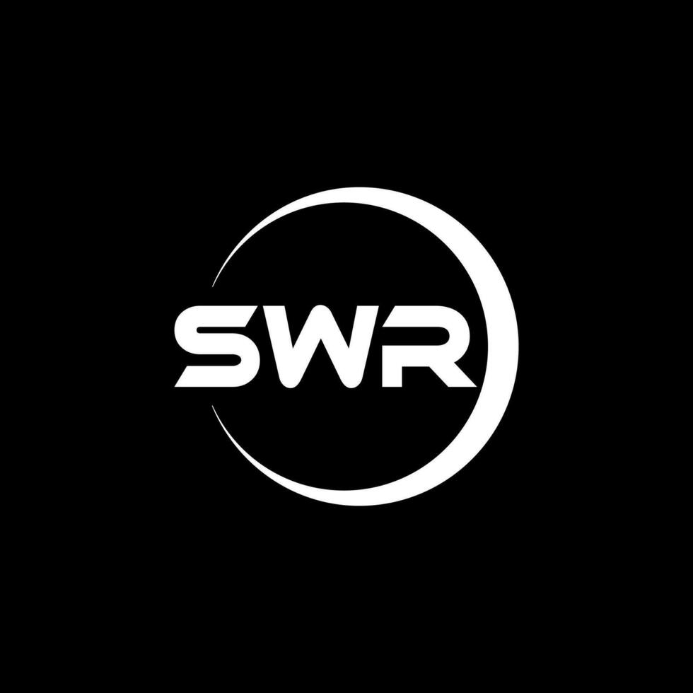 swr brief logo ontwerp, inspiratie voor een uniek identiteit. modern elegantie en creatief ontwerp. watermerk uw succes met de opvallend deze logo. vector