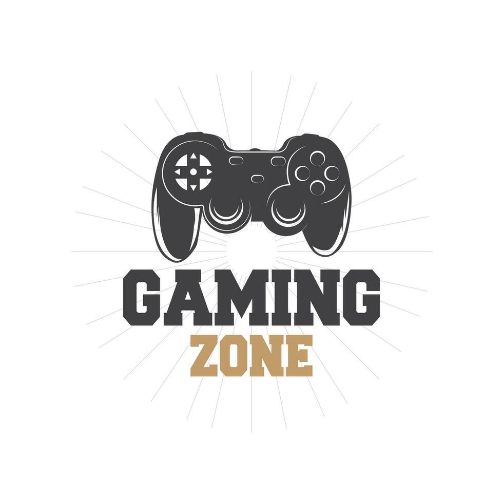 spel troosten logo, gamer ontwerp gamepad illustratie symbool sjabloon vector