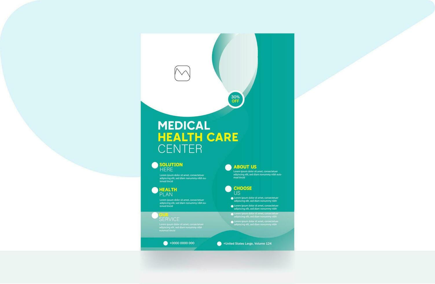 medisch en gezondheidszorg modern folder sjabloon Gezondheid dokter ziekenhuis zakelijke folder ontwerp sjabloon vector