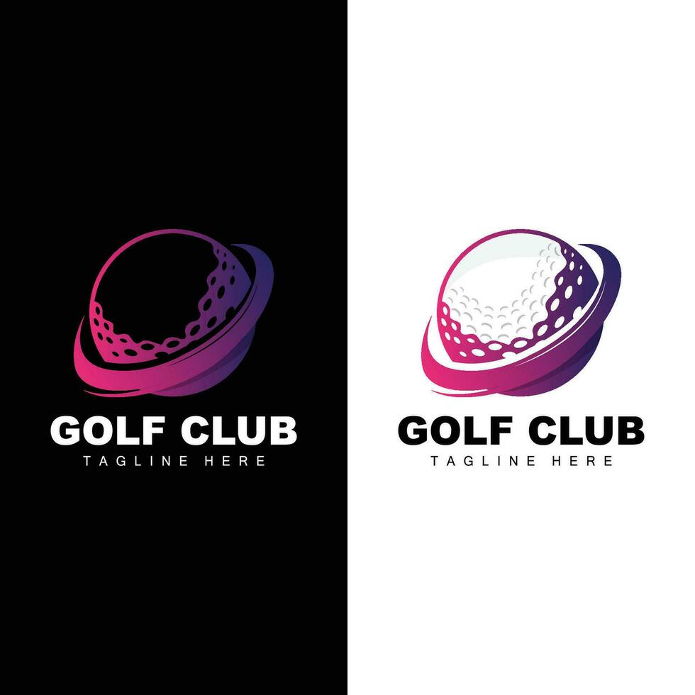 golf team sport logo ontwerp toernooi illustratie symbool sjabloon vector