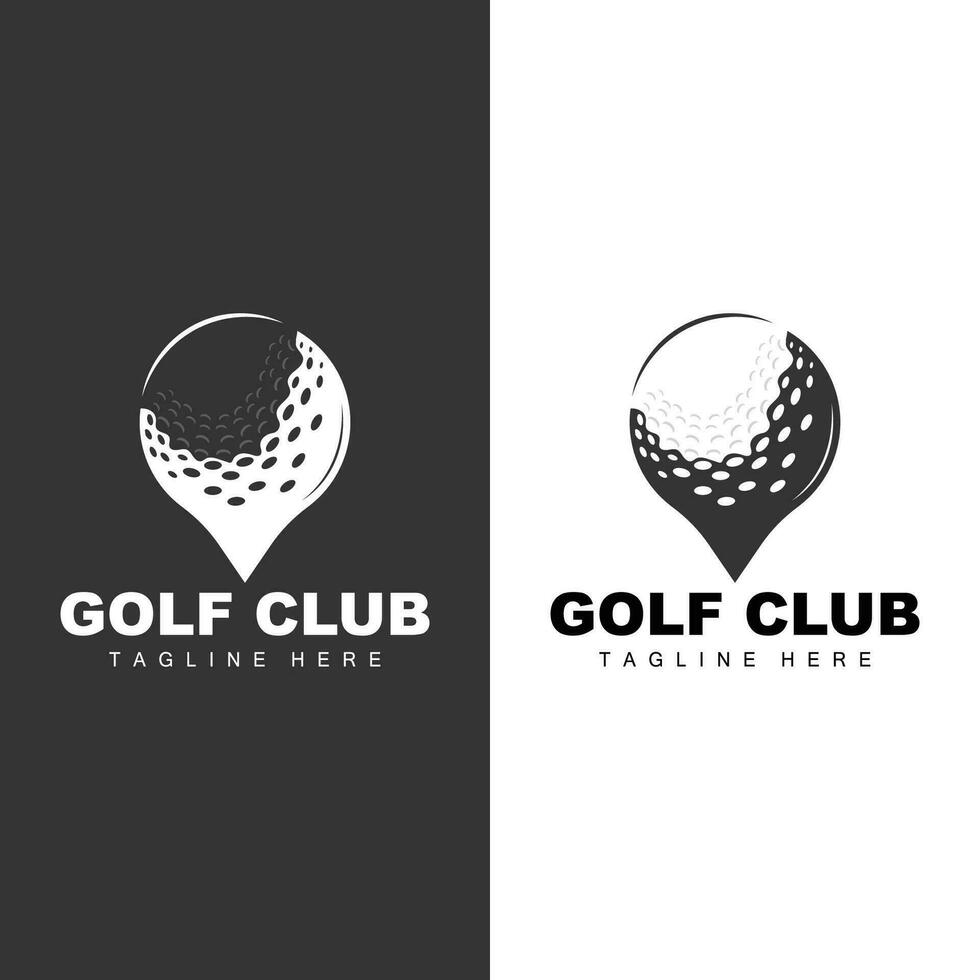 golf team sport logo ontwerp toernooi illustratie symbool sjabloon vector