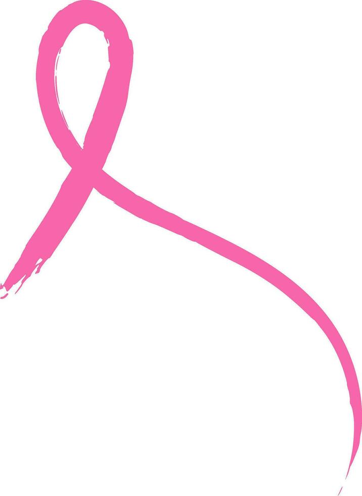 roze borst kanker bewustzijn lint vector
