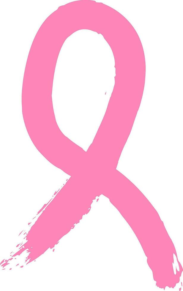 roze borst kanker bewustzijn lint vector
