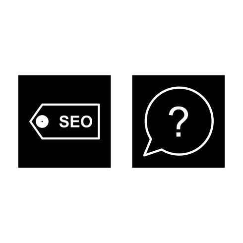 Set van Vector SEO Search Engine Optimization pictogrammen