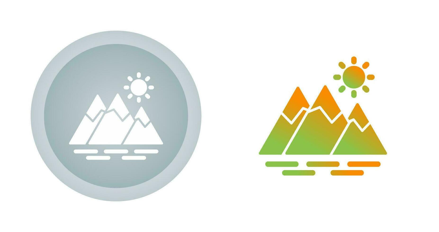 berg vector pictogram