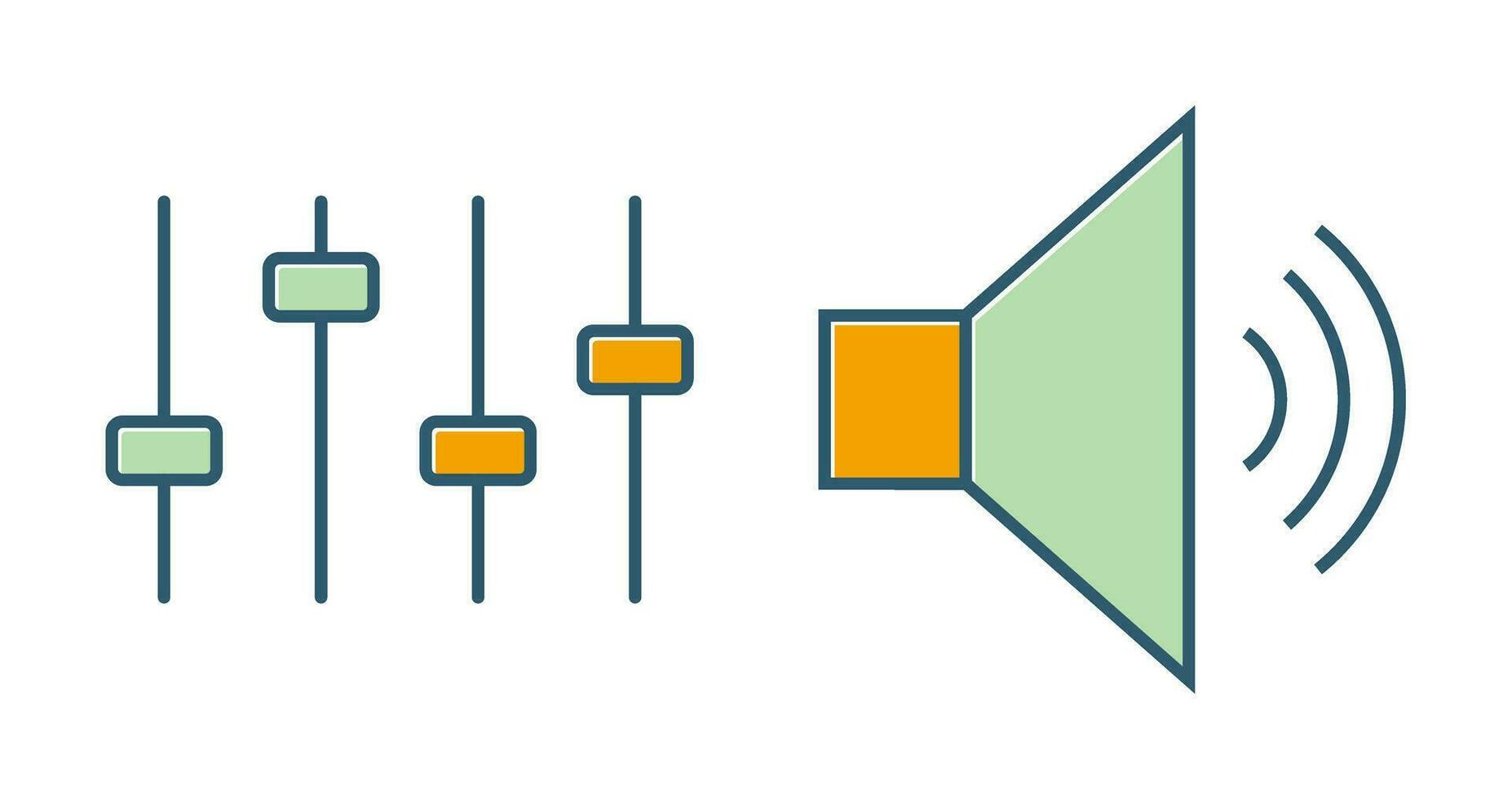 volume vector pictogram