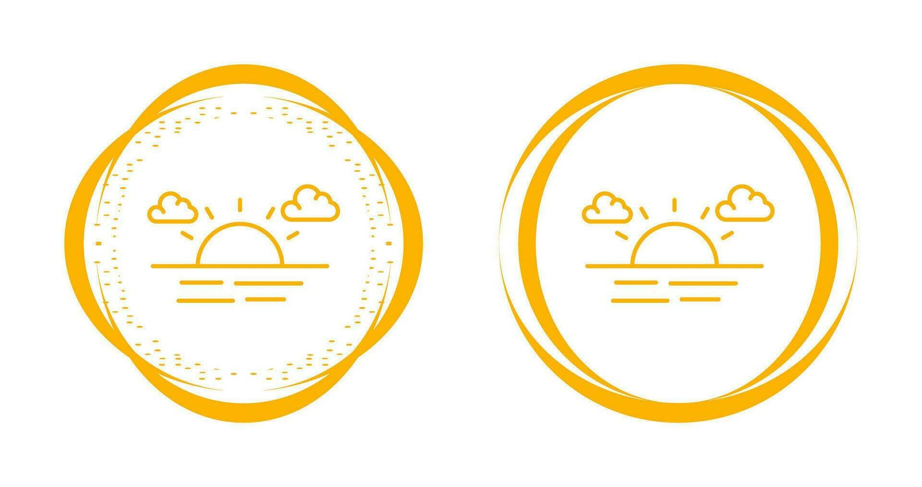 zonsondergang vector pictogram