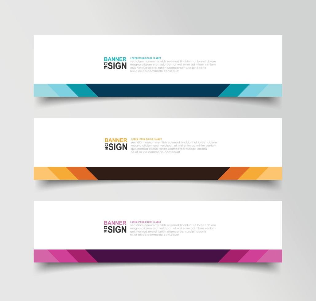 vector abstracte banner ontwerp websjabloon