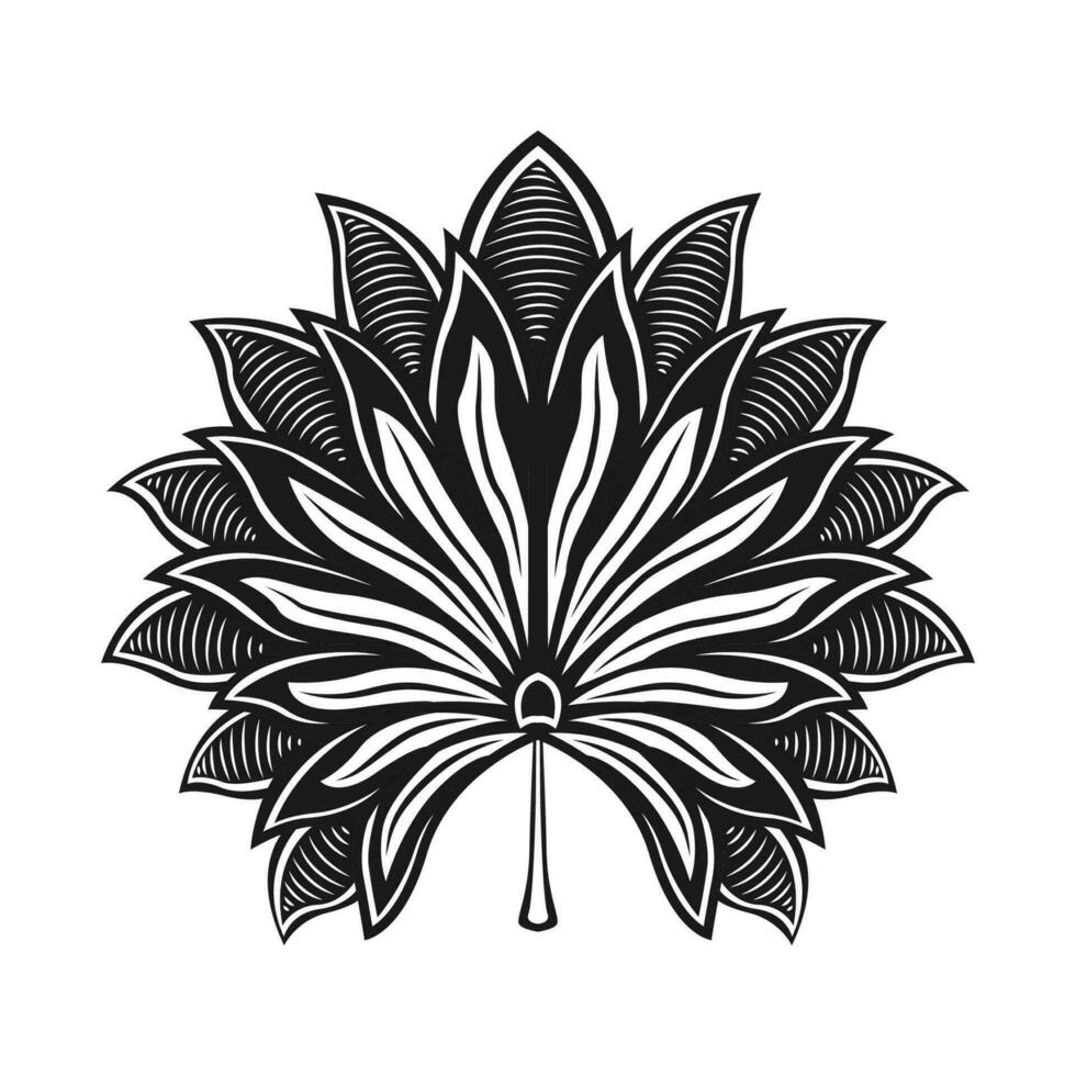 Javaans batik bloemen icoon naadloos patroon vector beeld