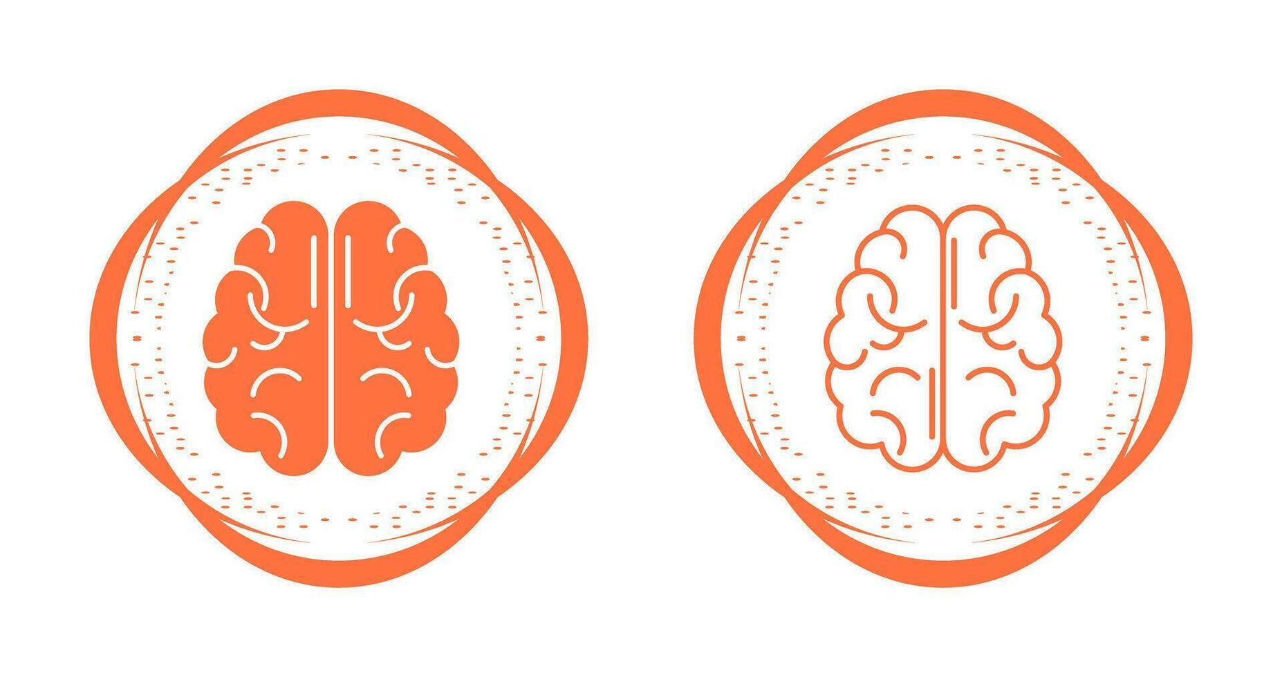 hersenen vector pictogram