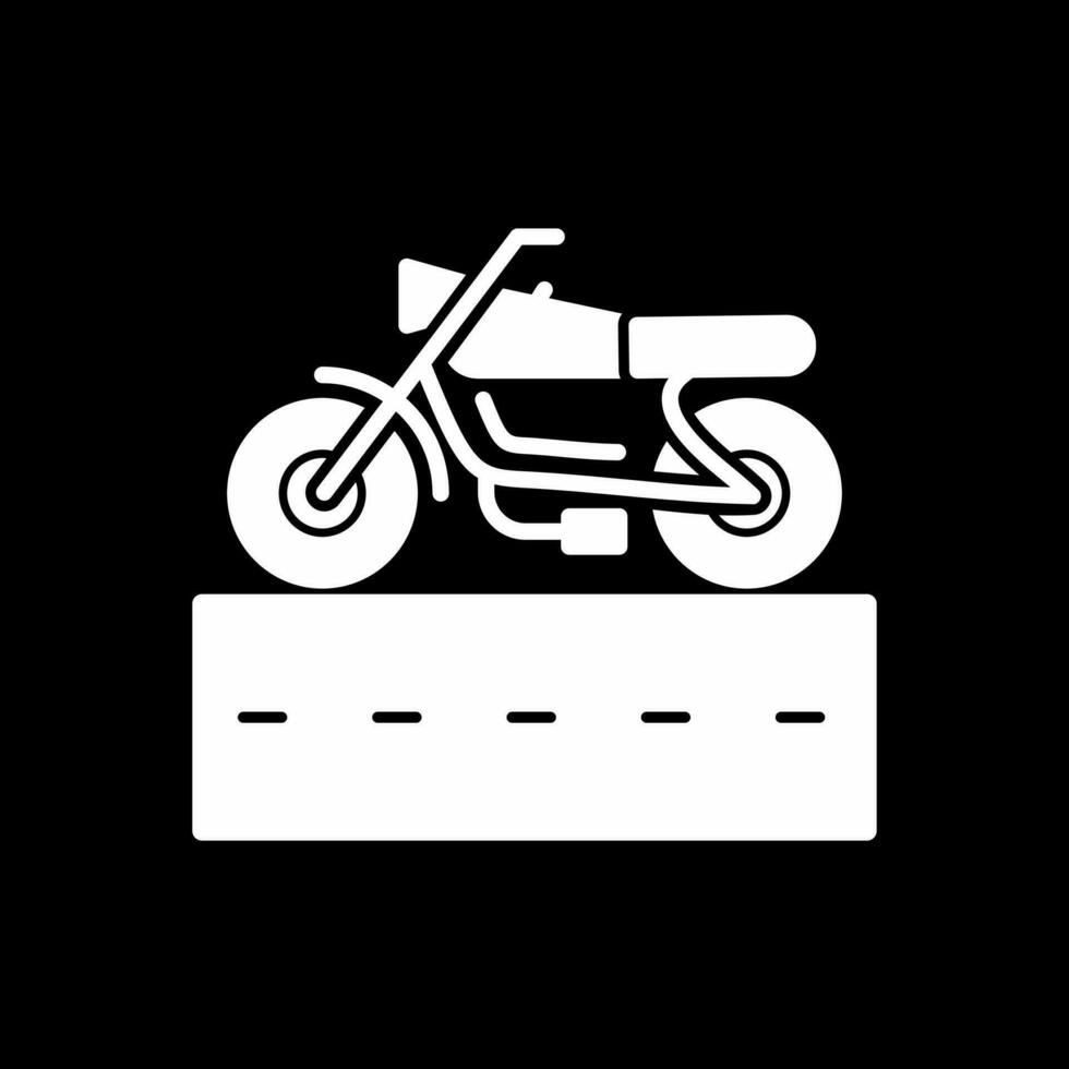 motorfiets rijbaan vector icoon ontwerp