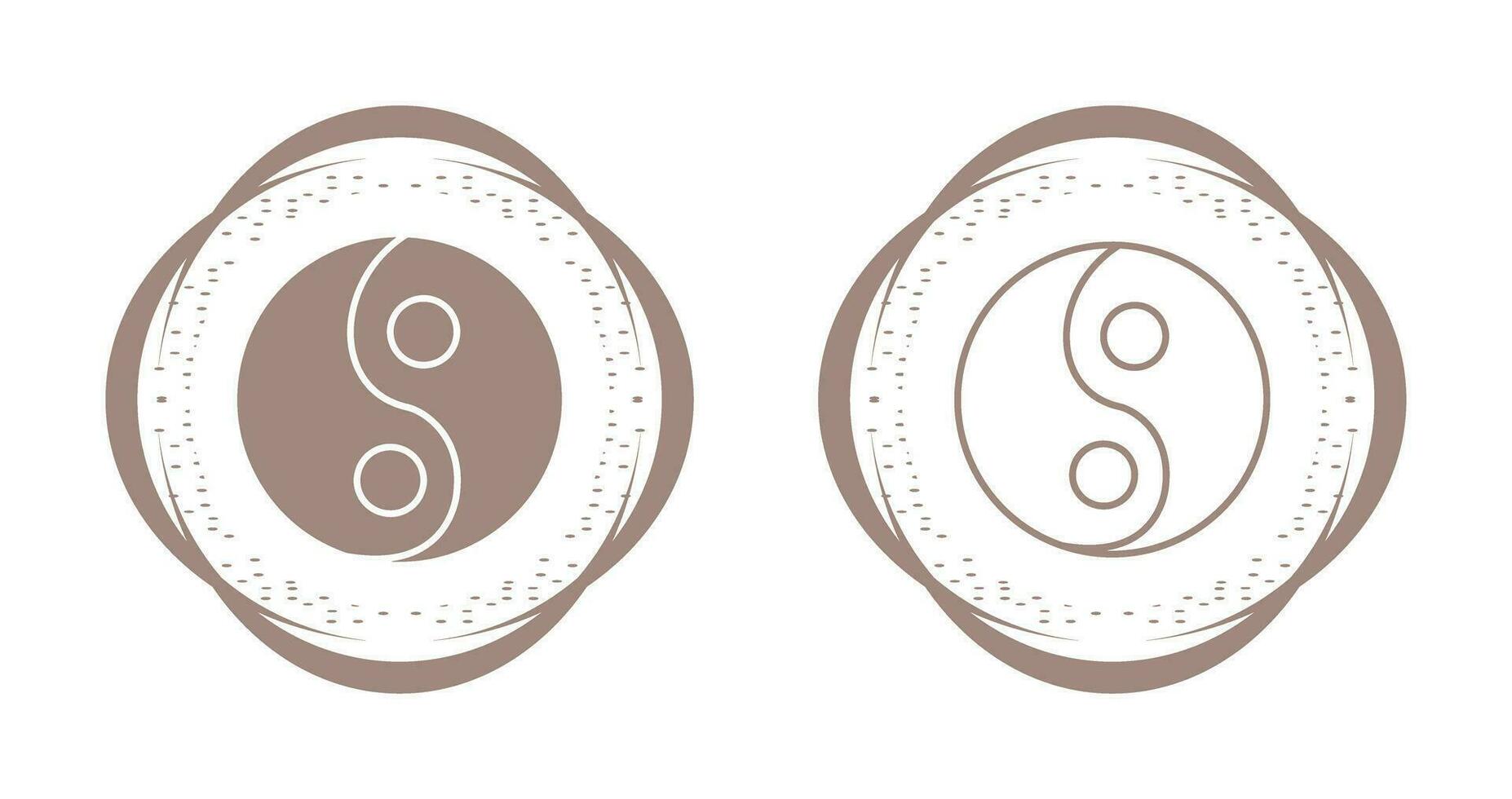 yin yang vector icoon