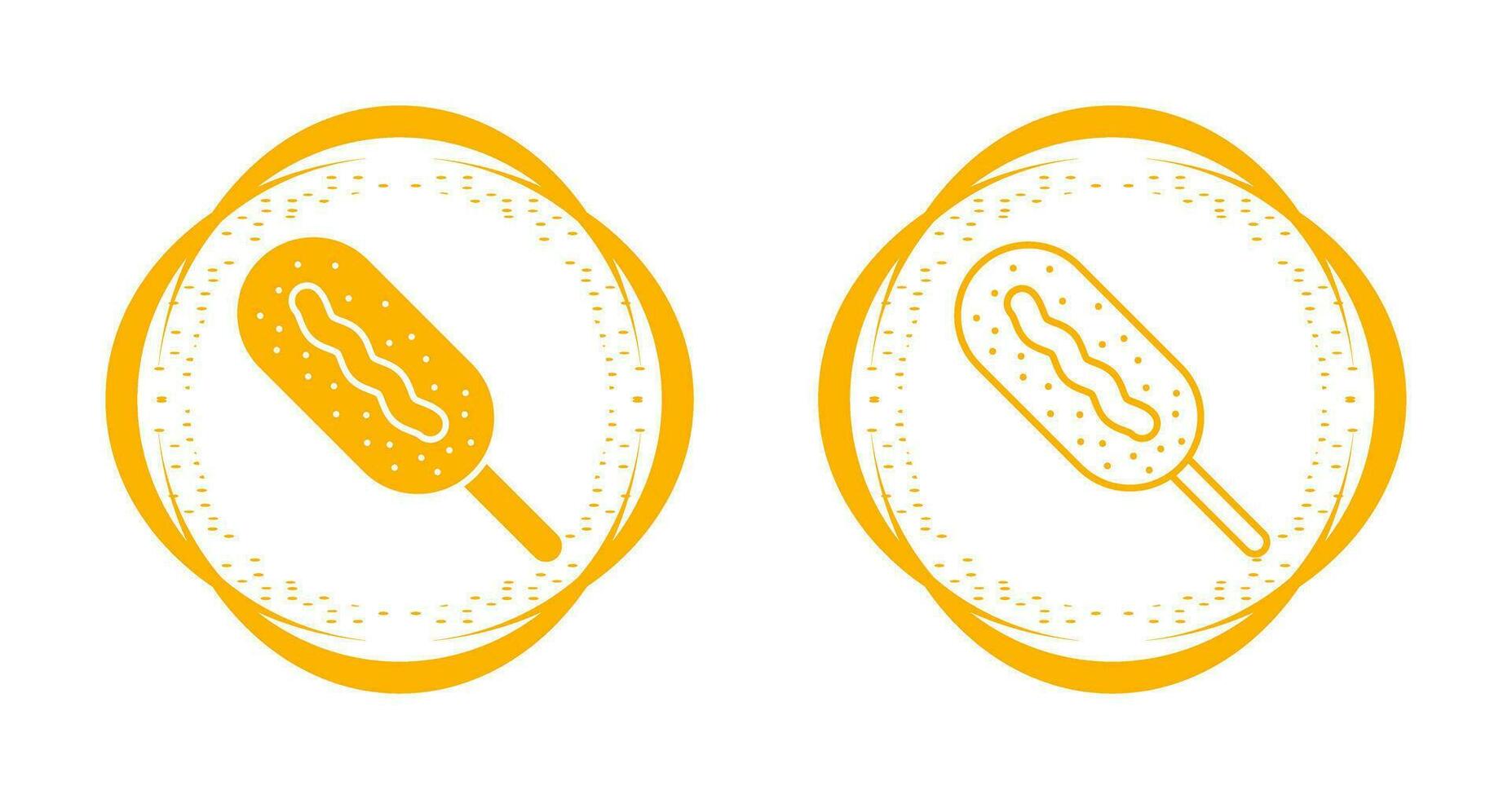 Corn dog vector icoon