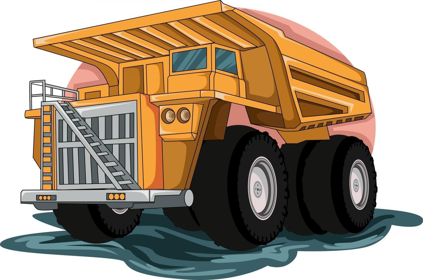 bouw grote vrachtwagen illustratie vector