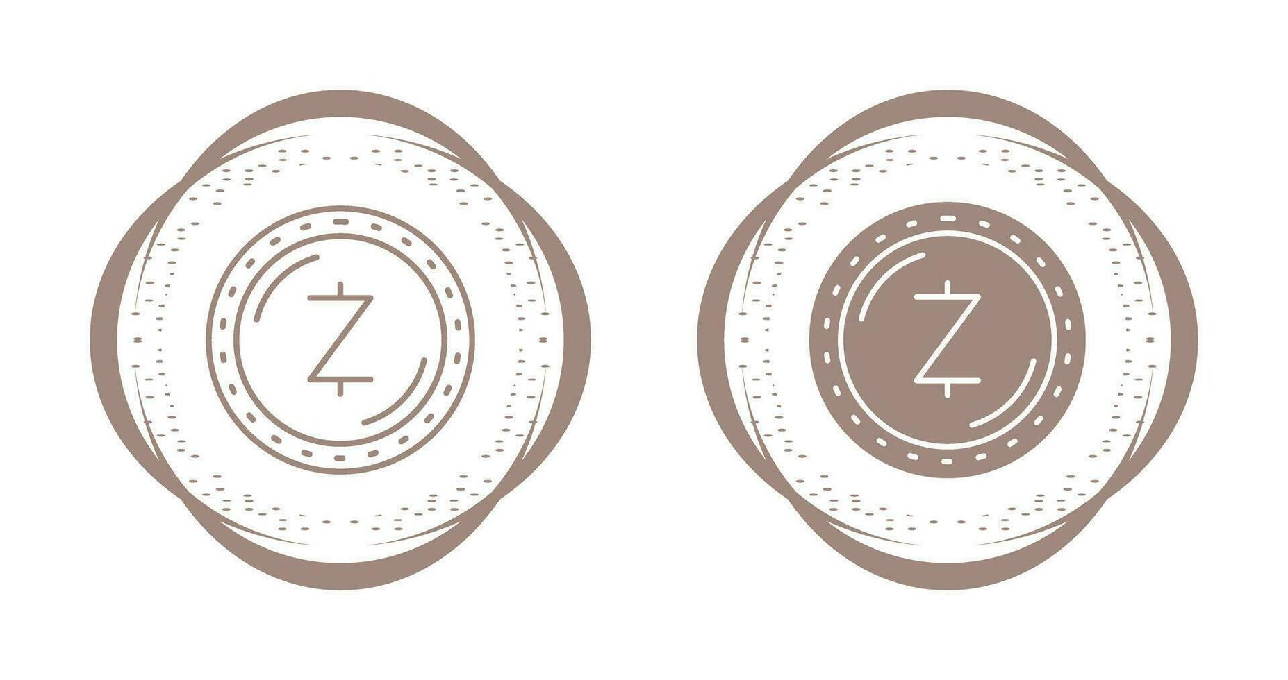 zcash valuta vector icoon