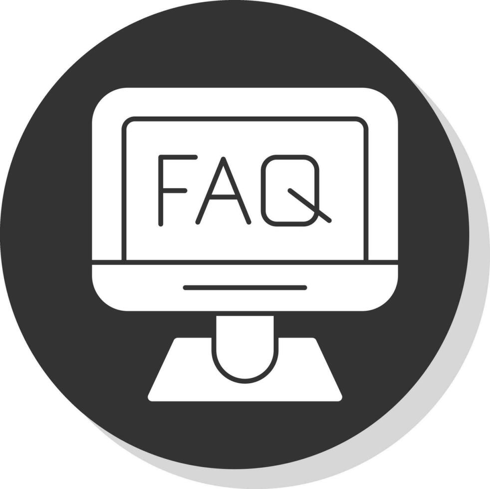 FAQ vector icoon ontwerp