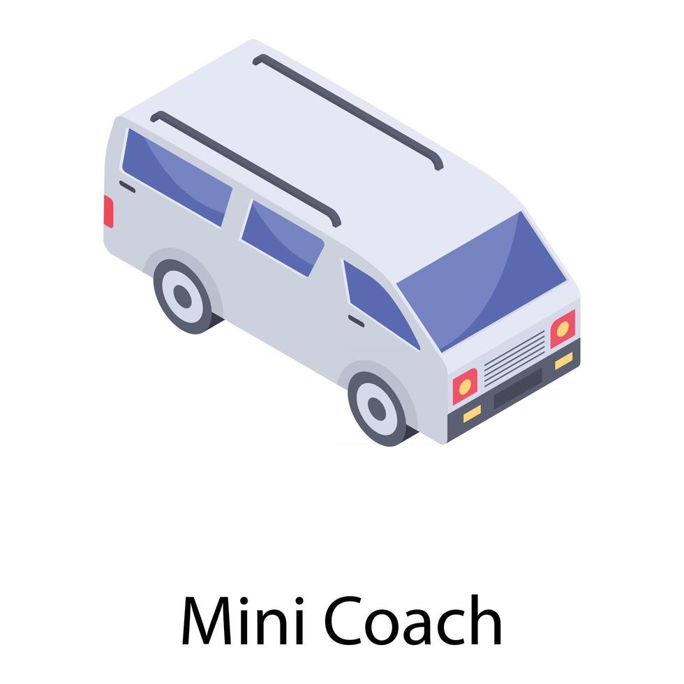 mini-transportbus vector