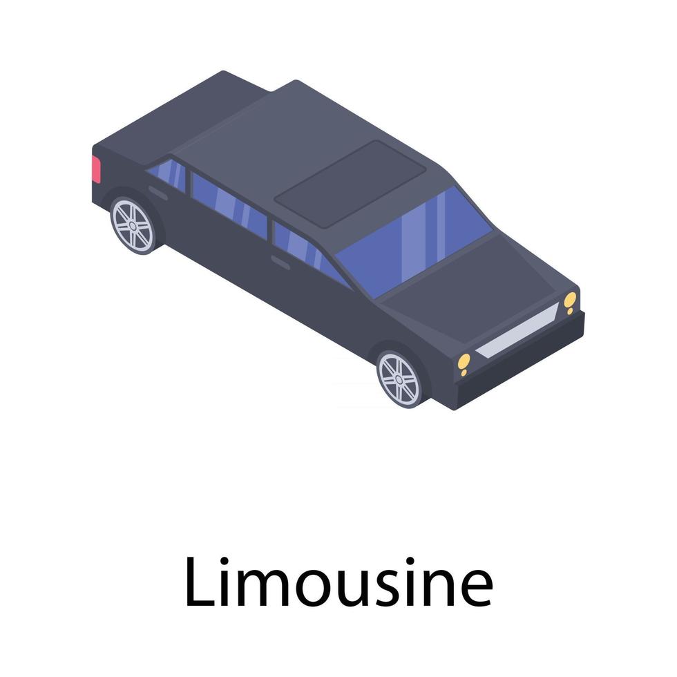 luxe limousine auto vector