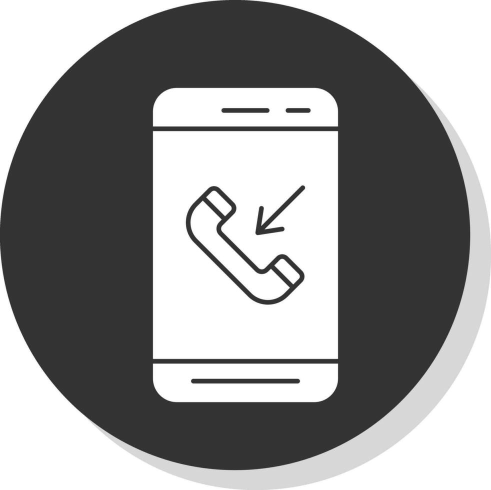 inkomend telefoontje vector icoon ontwerp