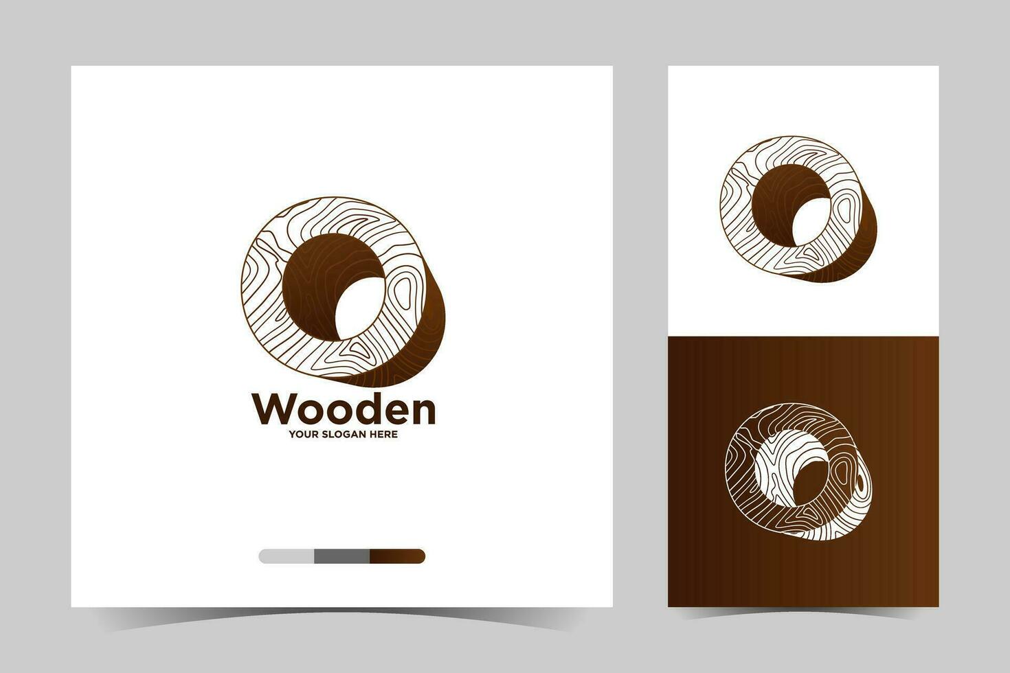 houten brief O logo en bedrijf kaart sjabloon vector