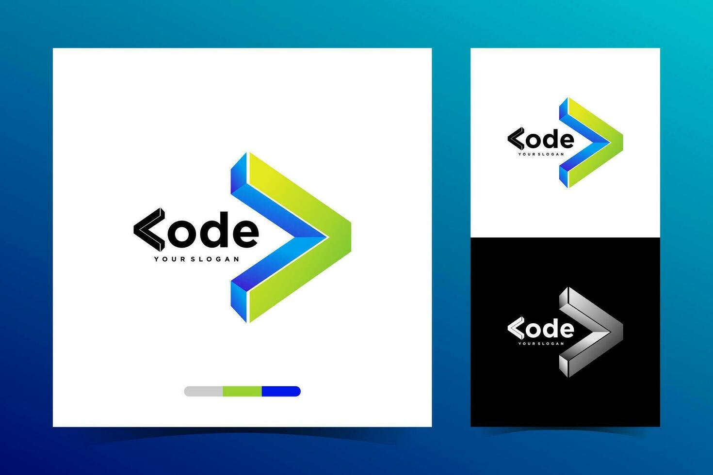 code logo ontwerp sjabloon vector illustratie