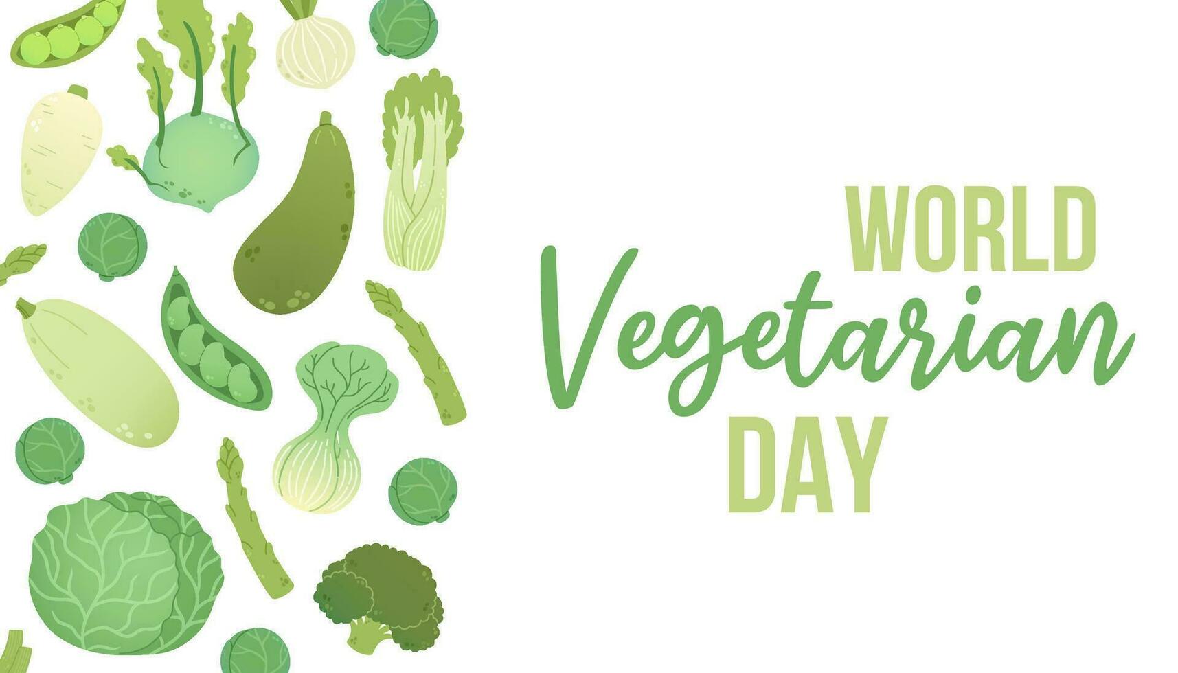 wereld vegetarisch dag vector illustratie. wereld vegetarisch dag typfout tekst voor kaarten, stickers, t-shirt, banners en posters