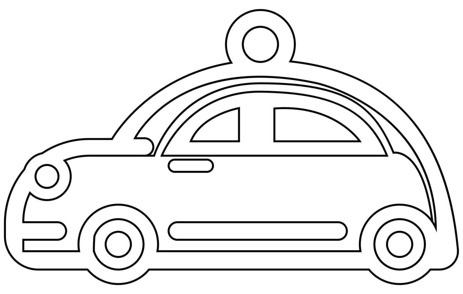 vervoer pictogrammen schets set. stad auto's en voertuigen vervoer schets. vector