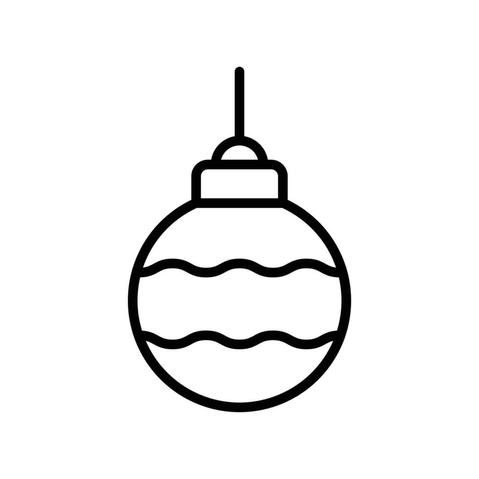 Kerstmis bal icoon vector ontwerp sjabloon gemakkelijk en schoon