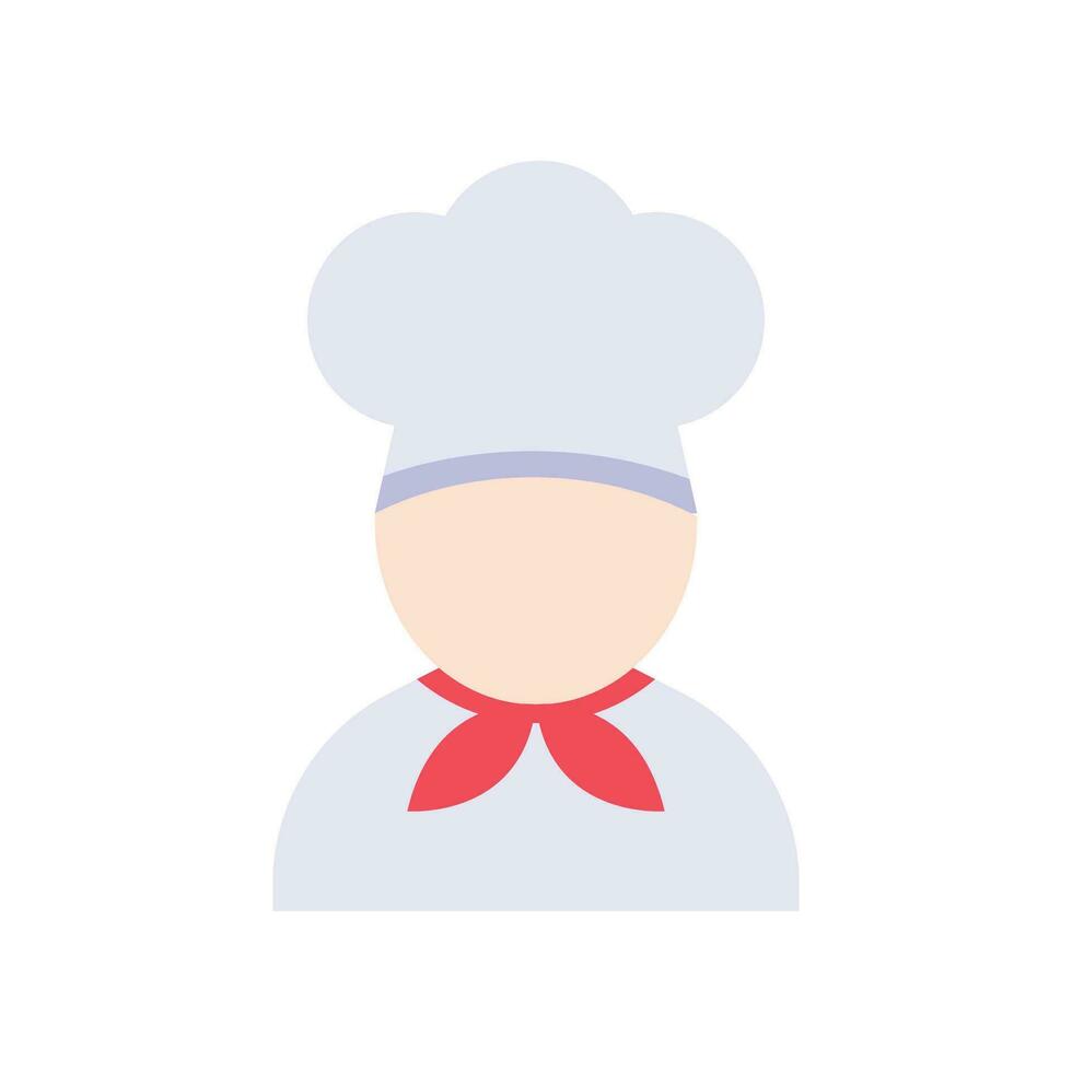 chef icoon, koken, logo, vlak stijl. chef in een Koken hoed. keuken en restaurant portie concept voor topics Leuk vinden catering voedsel onderhoud. vector illustratie. ontwerp Aan wit achtergrond. eps 10