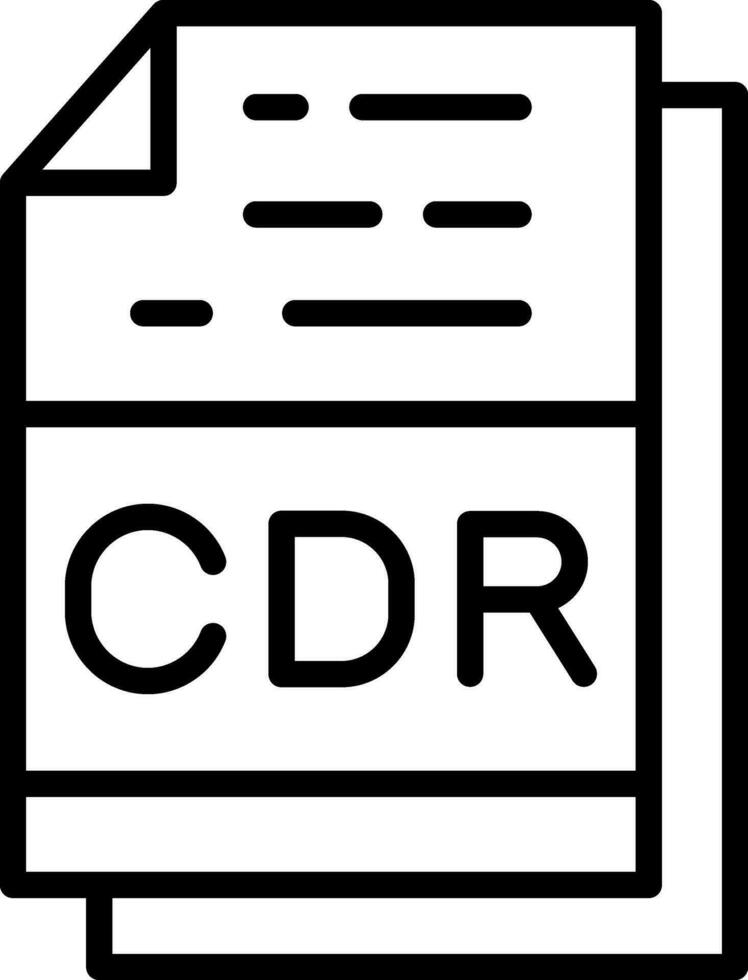 cdr het dossier formaat vector icoon ontwerp