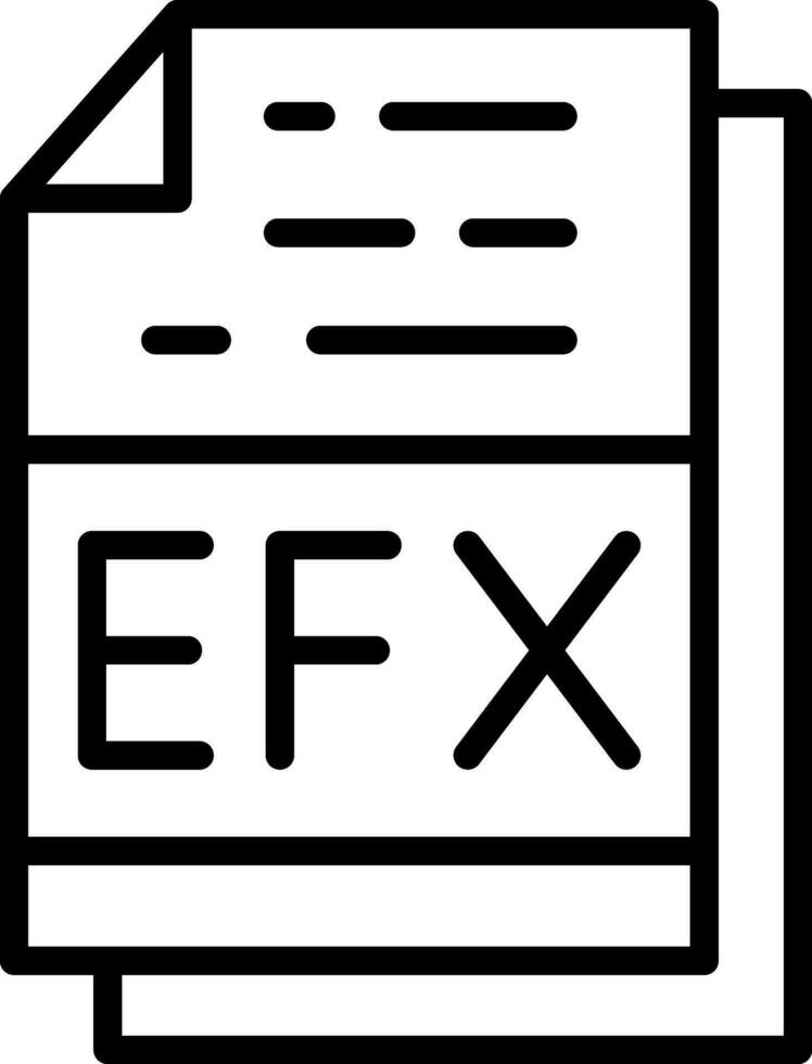 efx vector icoon ontwerp