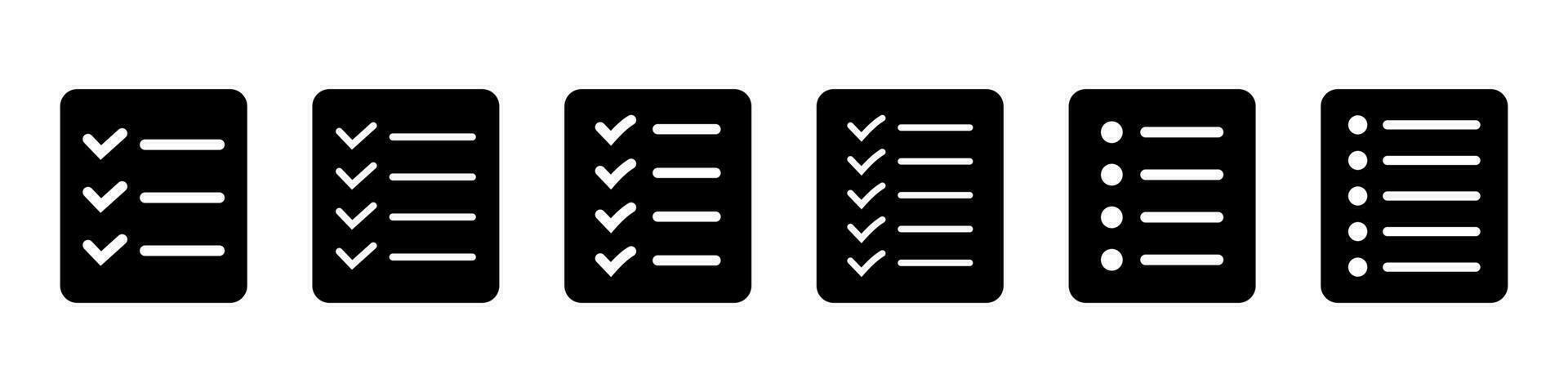 lijst icoon, plaats menu symbool, checklist icoon solide stijl, glyph vlak icoon. vector ontwerp element.