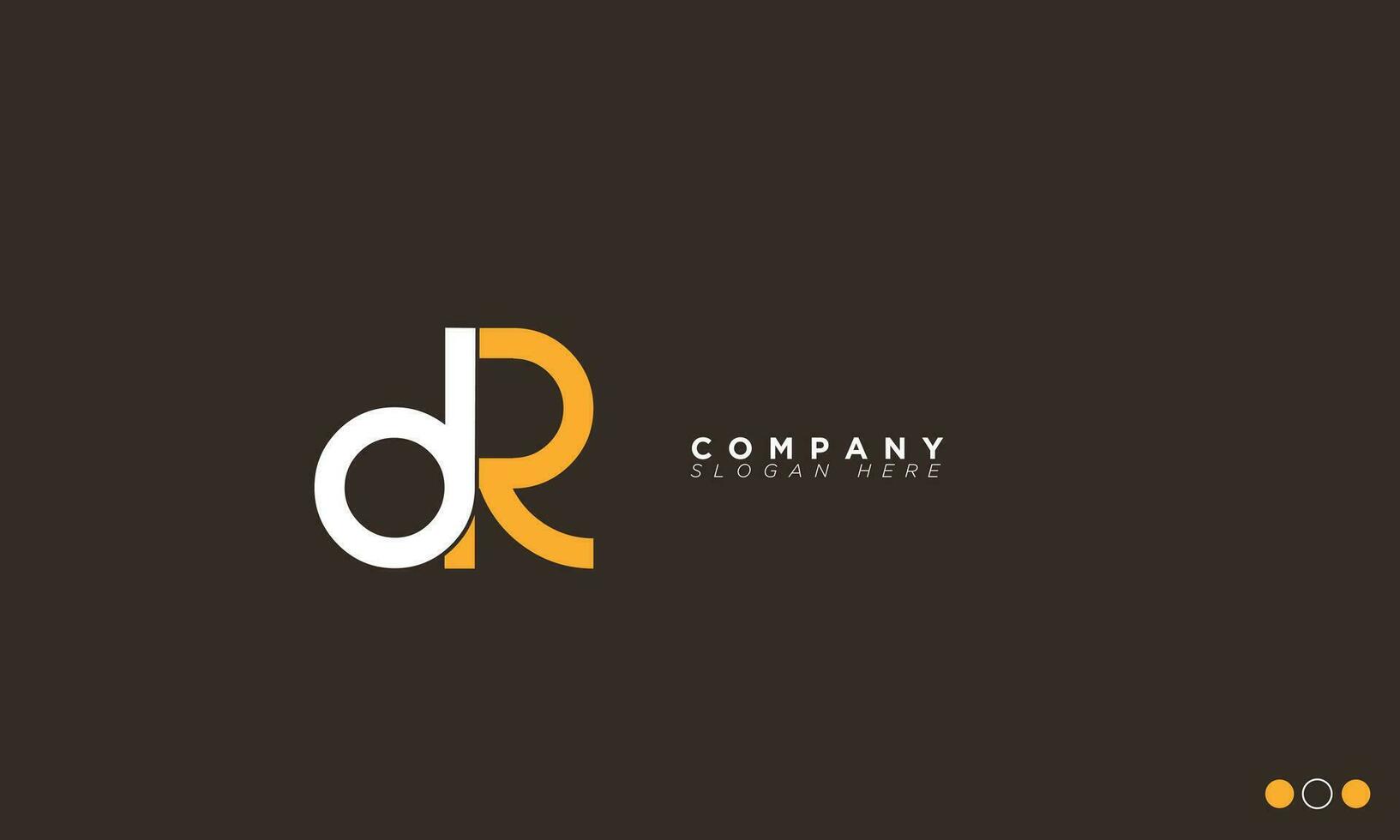 dr alfabet letters initialen monogram logo rd, d en r vector