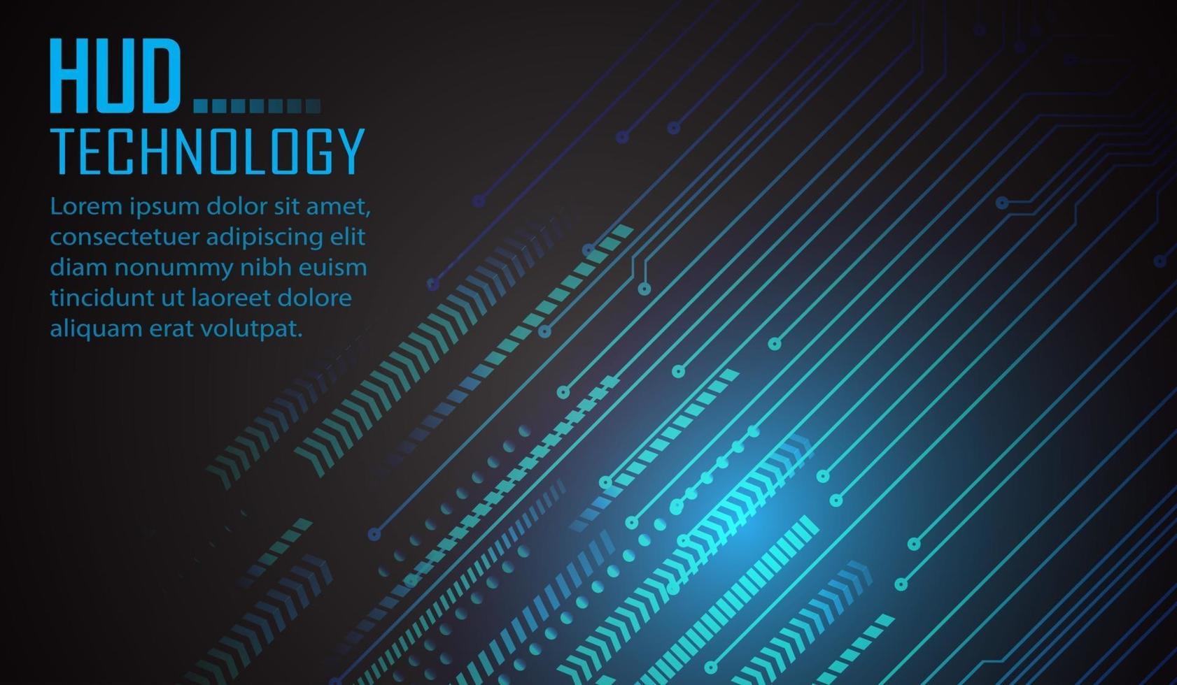 cyber circuit toekomstige technologie concept achtergrond vector