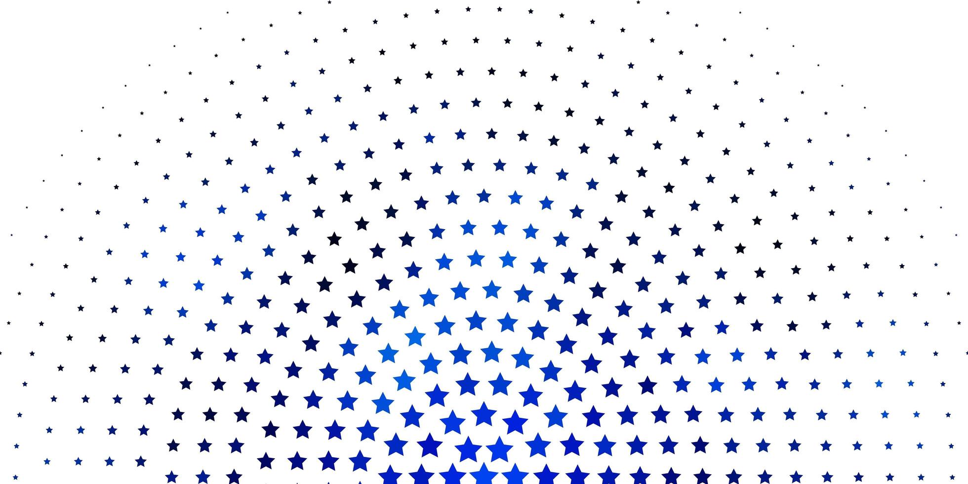 lichtblauwe vectorachtergrond met kleurrijke sterren. vector