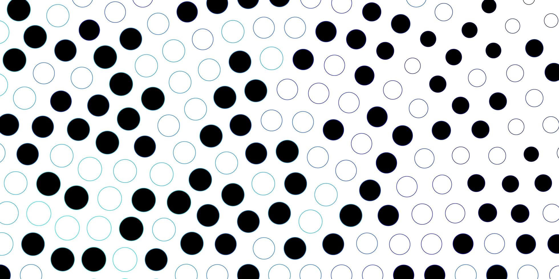 donkerblauw vectorpatroon met bollen. vector