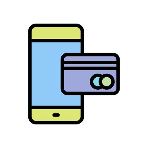 Mobiel bankwezen Vectorpictogram vector