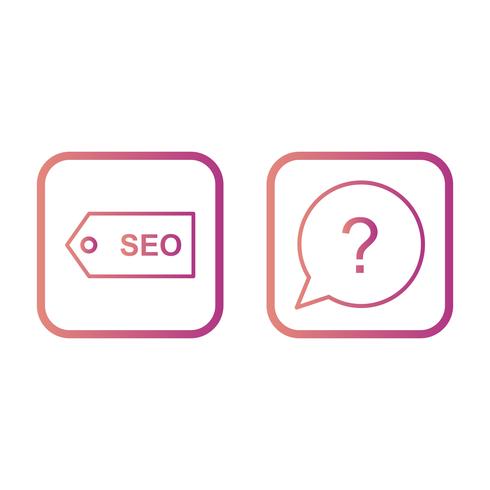 Set van Vector SEO Search Engine Optimization pictogrammen