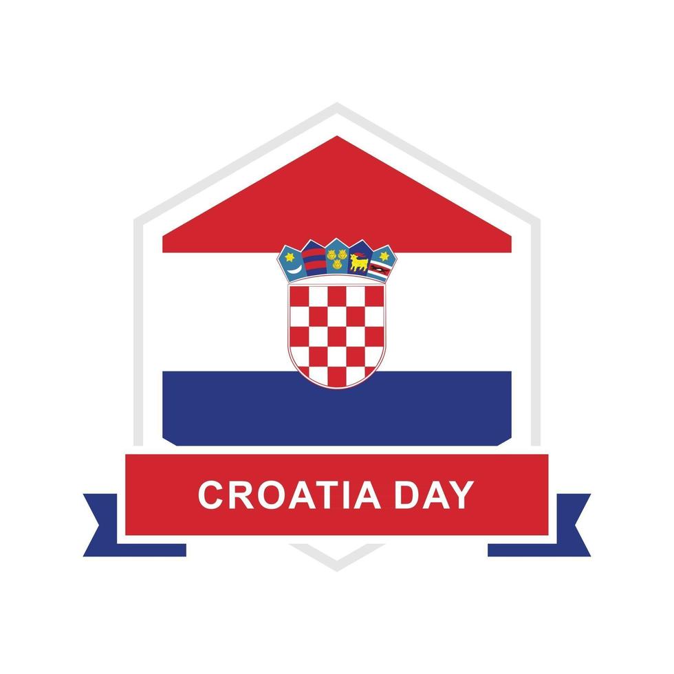 kroatië dag ontwerp vectorillustratie vector